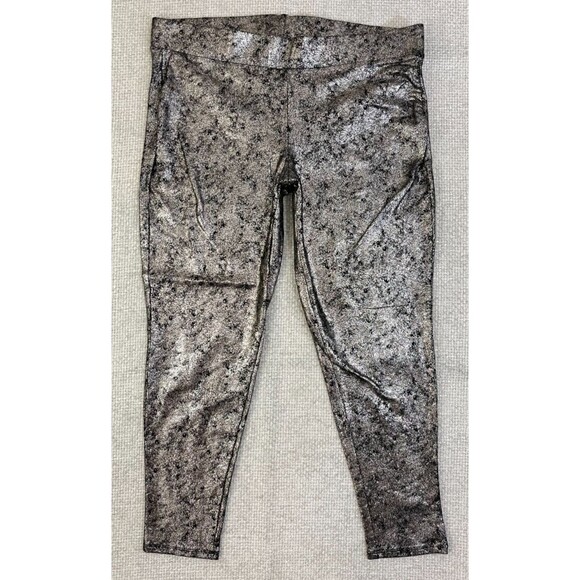 Torrid Legging Gold Metallic Women's Plus Size 2X Stretch Pants - Picture 1 of 9